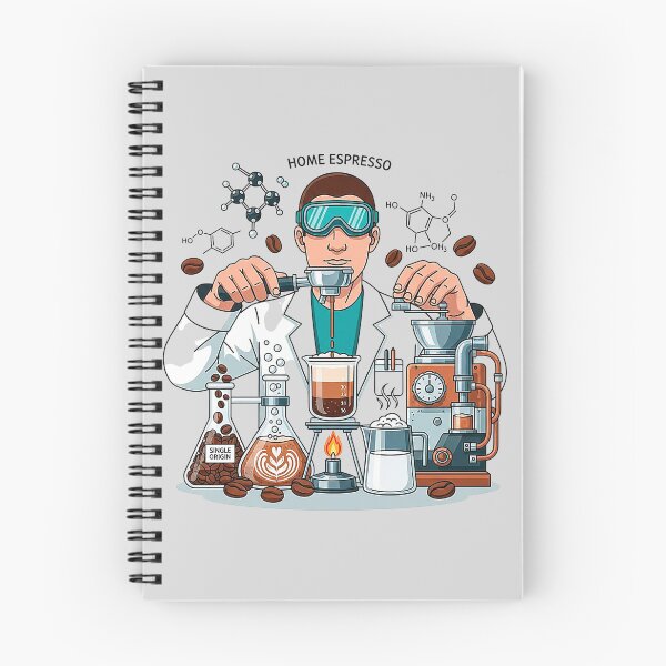 Item preview, Coffee Chemistry Lab Cartoon Illustration Funny Barista Gift designed and sold by SholoStudio.