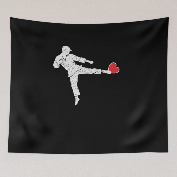 Item preview, Karate Kicking Heart Funny Valentine's Day designed and sold by salmzouriart.