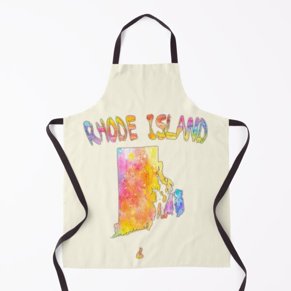 Item preview, Rhode Island State Map - Vibrant Abstract Watercolor Art designed and sold by mashmosh.