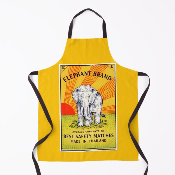 Item preview, Vintage Thai Matchbox Label Design – “Elephant Brand”  designed and sold by Glitterblix.