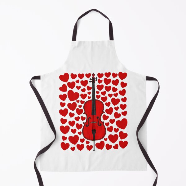 Item preview, Cello With Hearts, Valentines Cellist Musician Wedding Anniversary designed and sold by doodlerob.