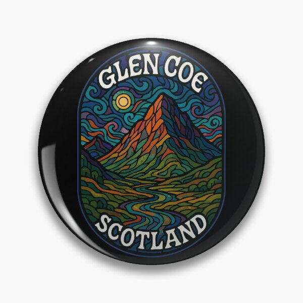 Item preview, Glen Coe Scotland Stained Glass Travel designed and sold by TomFrontierArt.