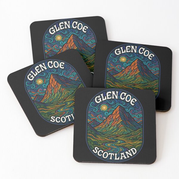 Item preview, Glen Coe Scotland Stained Glass Travel designed and sold by TomFrontierArt.
