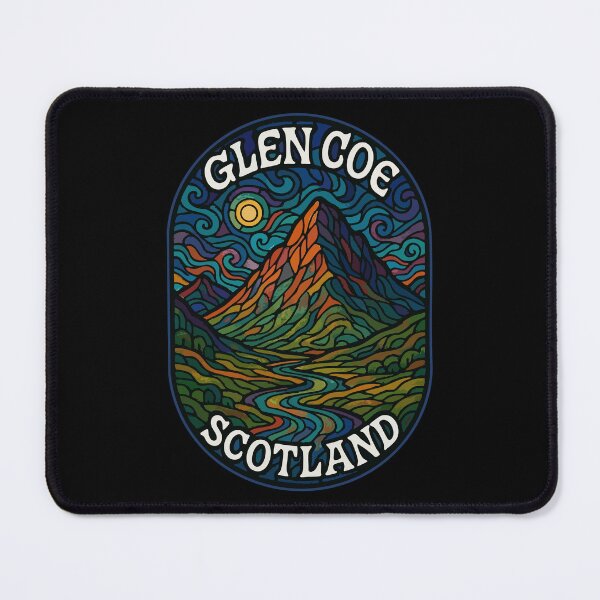 Item preview, Glen Coe Scotland Stained Glass Travel designed and sold by TomFrontierArt.