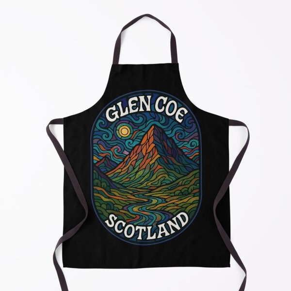 Item preview, Glen Coe Scotland Stained Glass Travel designed and sold by TomFrontierArt.