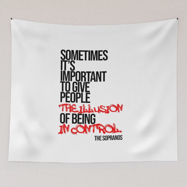 Item preview, The Sopranos Minimalist Quote designed and sold by Enea Kelo.