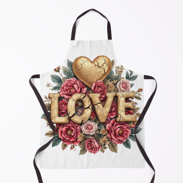 Item preview, Antique Golden Love with Red Rose Bouquet designed and sold by newvisionart191.