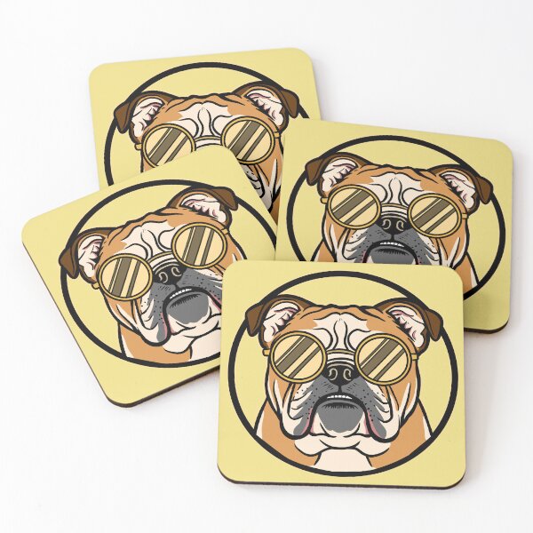 Item preview, Cool English Bulldog in Glasses designed and sold by MartynaKanik.