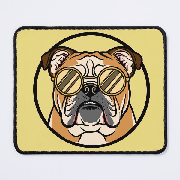 Item preview, Cool English Bulldog in Glasses designed and sold by MartynaKanik.