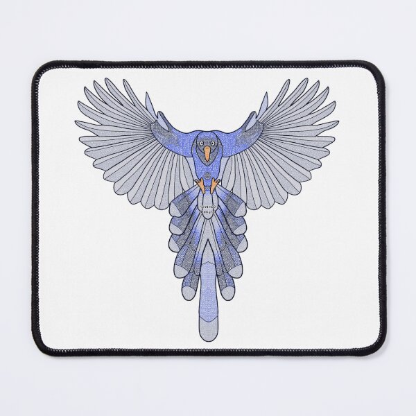 Item preview, Crochet Blue Magpie (white) designed and sold by 13mtm80-Designs.