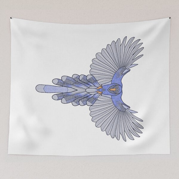 Item preview, Crochet Blue Magpie (white) designed and sold by 13mtm80-Designs.