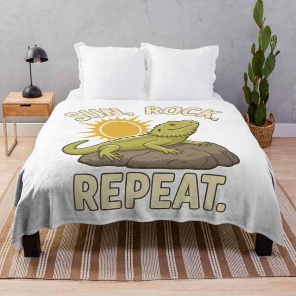 Item preview, Sun, Rock, Repeat | Relaxed Bearded Dragon designed and sold by storelibertys.