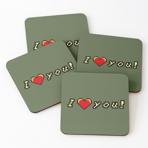 Item preview, Heart Container "I Love You" Retro Gaming Print designed and sold by CodedCrafts.