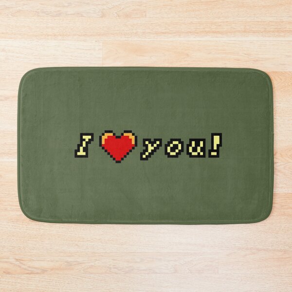 Item preview, Heart Container "I Love You" Retro Gaming Print designed and sold by CodedCrafts.