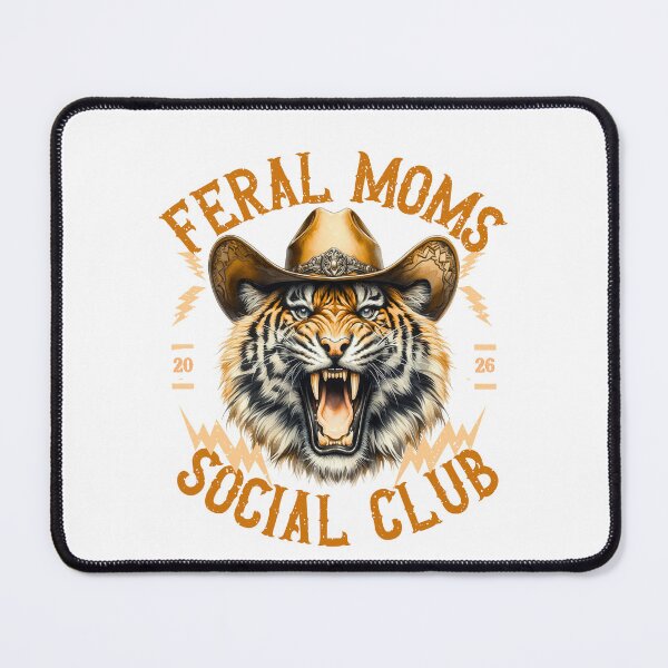 Item preview, Feral Moms Social Club – Vintage Cowboy Tiger Mom Aesthetic designed and sold by Pukisdaizi.