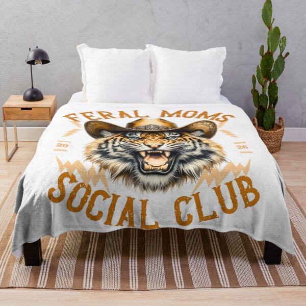 Item preview, Feral Moms Social Club – Vintage Cowboy Tiger Mom Aesthetic designed and sold by Pukisdaizi.