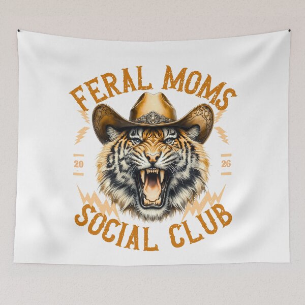 Item preview, Feral Moms Social Club – Vintage Cowboy Tiger Mom Aesthetic designed and sold by Pukisdaizi.