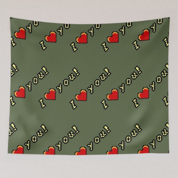 Item preview, Heart Container "I Love You" Retro Gaming Print designed and sold by CodedCrafts.