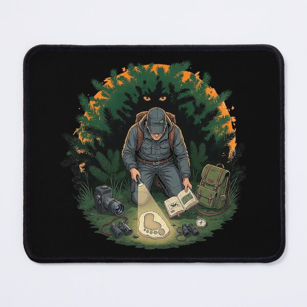 Item preview, Bigfoot Hunter Comic Book Art Sasquatch Tracking designed and sold by SholoStudio.