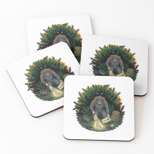 Item preview, Bigfoot Hunter Comic Book Art Sasquatch Tracking designed and sold by SholoStudio.