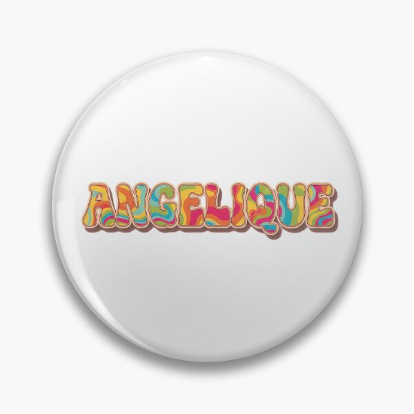 Item preview, ❤️ Angelique Personalized Name Wavy Retro Shirt, Coffee Mug, Sticker Gift designed and sold by HelixPedia.