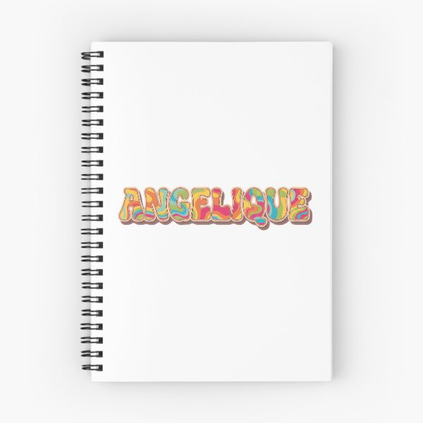 Item preview, ❤️ Angelique Personalized Name Wavy Retro Shirt, Coffee Mug, Sticker Gift designed and sold by HelixPedia.