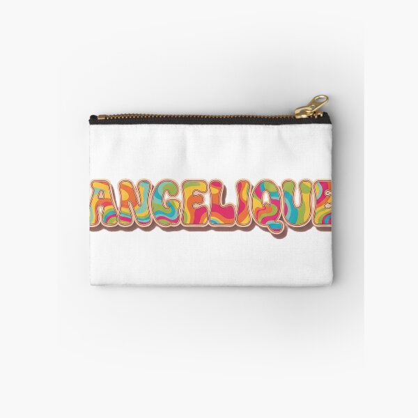 Item preview, ❤️ Angelique Personalized Name Wavy Retro Shirt, Coffee Mug, Sticker Gift designed and sold by HelixPedia.