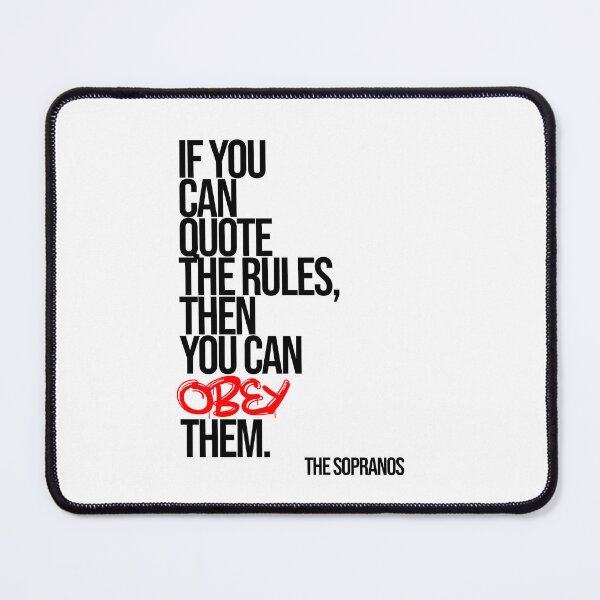 Item preview, The Sopranos Minimalist Quote designed and sold by Enea Kelo.