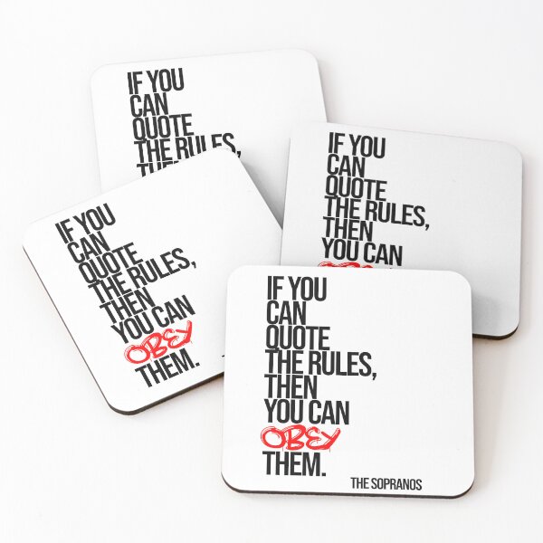 Item preview, The Sopranos Minimalist Quote designed and sold by Enea Kelo.
