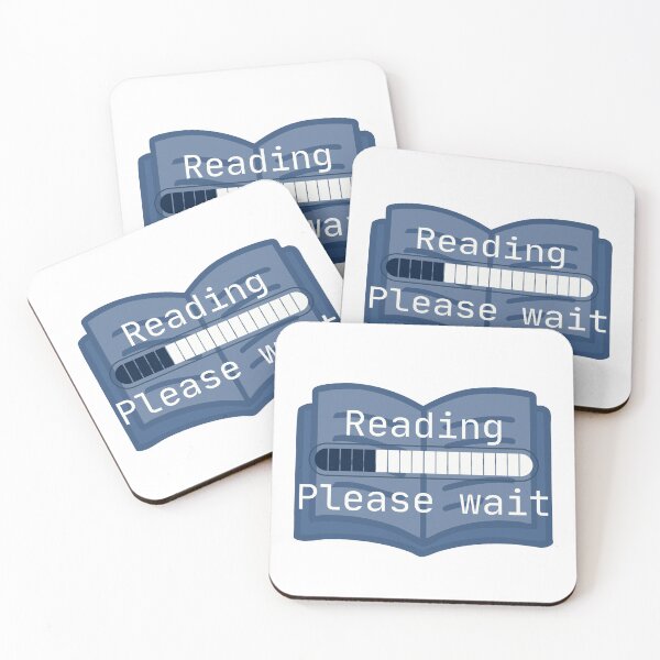 Item preview, Reading Please Wait - Minimalist Book-lover Design in Monospace Style designed and sold by Stella Maris Designs.