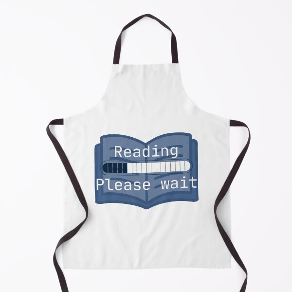 Item preview, Reading Please Wait - Minimalist Book-lover Design in Monospace Style designed and sold by Stella Maris Designs.