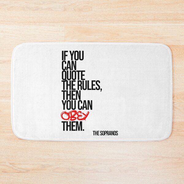 Item preview, The Sopranos Minimalist Quote designed and sold by Enea Kelo.