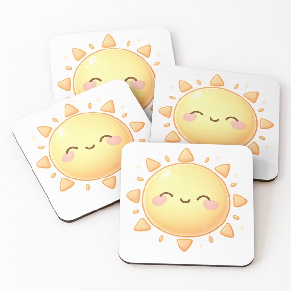 Item preview, Cute Kawaii Happy Sun Character Summer Sticker designed and sold by DesignEG.