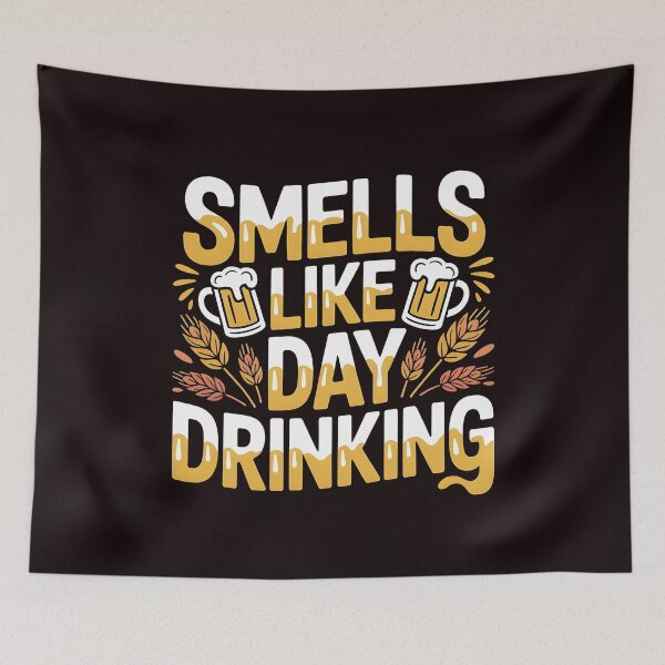 Item preview, Smells Like Day Drinking – Funny Alcohol Drinking Joke Design designed and sold by Redgiant87x.