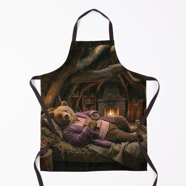 Item preview, Cello-Playing Bear Reads in His Cozy Den designed and sold by Tridentulus.