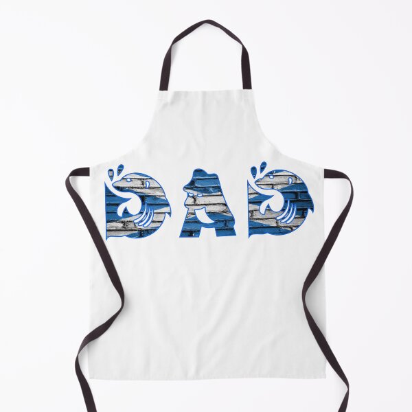 Artikelvorschau, Papa mit schottischen Streifen – Kunstdruck mit kräftiger blauer Typografie entworfen und verkauft von Loom on the Loch.