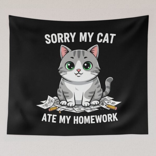 Item preview, Funny Pet Ate My Homework – Cute Animal School Humor Design designed and sold by ALL ART .