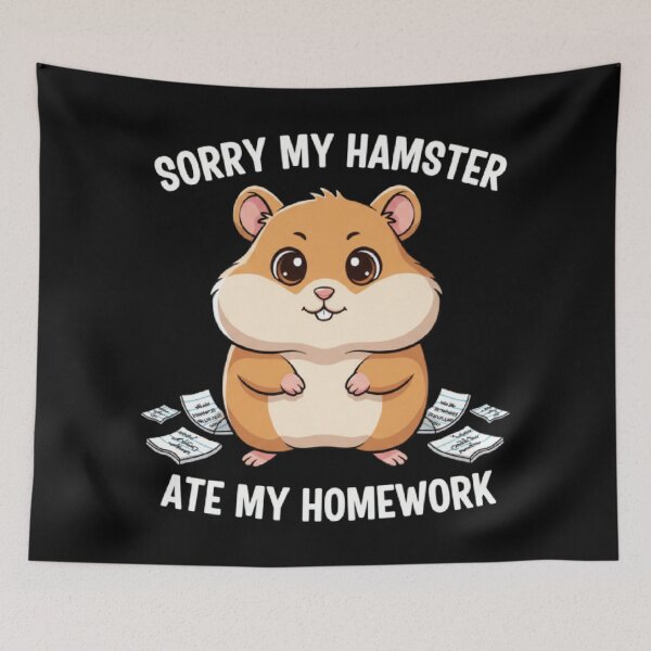 Item preview,  Funny Pet Ate My Homework – Cute Animal School Humor Design designed and sold by ALL ART .