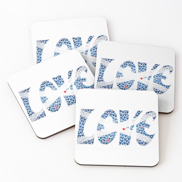 Item preview, Love Scotland – Saltire Hearts Typography Art Print designed and sold by Loom on the Loch.