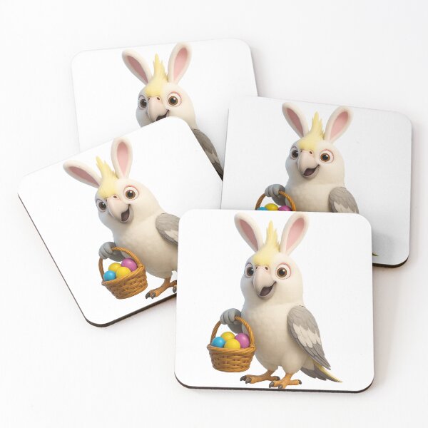 Item preview, Easter White Faced Cockatiel designed and sold by Sillytoe.