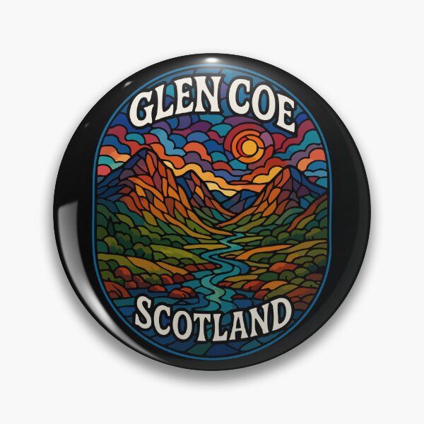 Item preview, Glen Coe Scotland Stained Glass designed and sold by TomFrontierArt.
