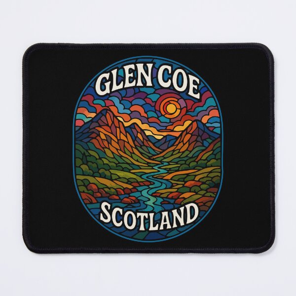 Item preview, Glen Coe Scotland Stained Glass designed and sold by TomFrontierArt.
