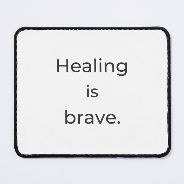 Item preview, Healing is brave - Minimalist statement designed and sold by Bianca Eder - Healing Collection.