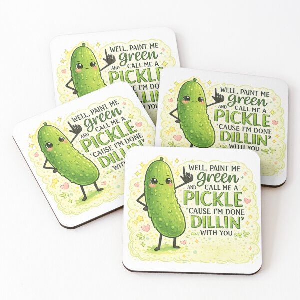 Artikelvorschau, Nun, Paint Me Green Pickle Design – Bringen Sie ein bisschen Frechheit mit. entworfen und verkauft von Jill318.