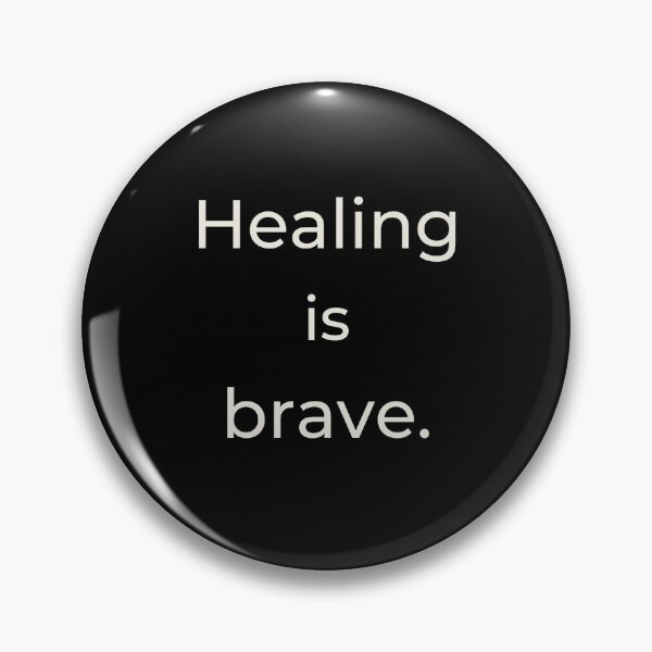 Item preview, Healing is brave - Minimalist statement designed and sold by Bianca Eder - Healing Collection.