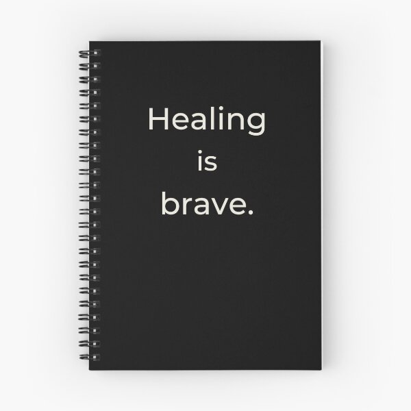 Item preview, Healing is brave - Minimalist statement designed and sold by Bianca Eder - Healing Collection.