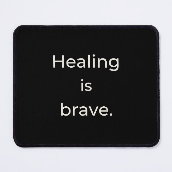 Item preview, Healing is brave - Minimalist statement designed and sold by Bianca Eder - Healing Collection.
