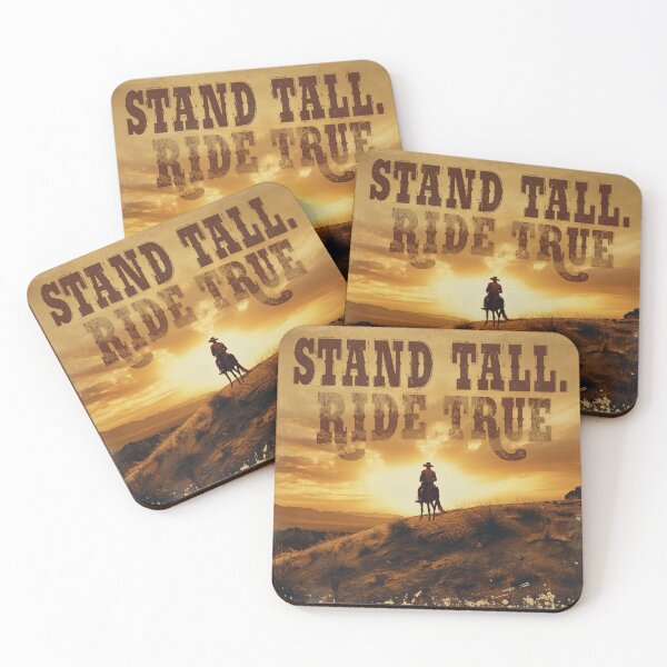 Item preview, Stand Tall, Ride True designed and sold by RisingWolfStudio.