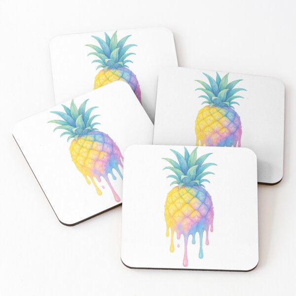 Item preview, Rainbow Dripping Pineapple designed and sold by chromatalove.