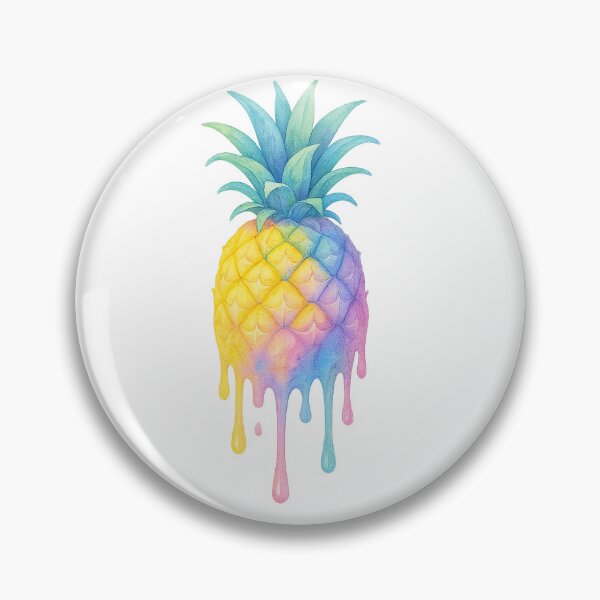 Artikelvorschau, Regenbogenfarbene tropfende Ananas entworfen und verkauft von chromatalove.